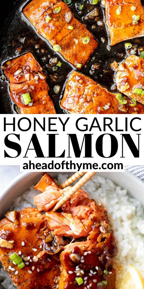 Grilled Honey Garlic Salmon, Simple Salmon Dinner, Grilled Salmon Glaze Recipes, Pan Seared Salmon Bites, Honey Glazed Salmon Bites, Salmon Mignon Recipes, Sticky Salmon Bites, Honey Butter Garlic Glazed Salmon Bites, Salmon Recipes Honey Garlic