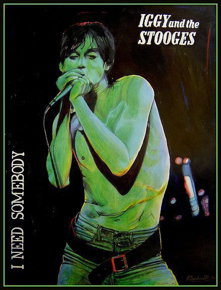 Iggy Pop Poster, Celebrity Obsession, Proto Punk, Iggy And The Stooges, 80s Celebrities, Gouache Color, The Stooges, Ann Arbor Michigan, Rock N Roll Style