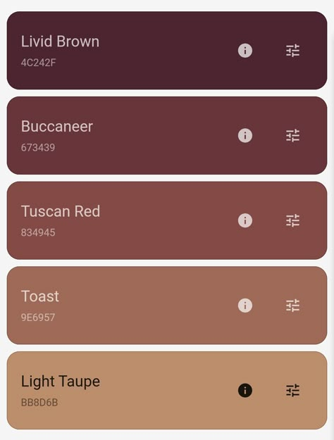 Color Pallet Hex Code, Brown Hex Code Palette, Dark Academia Hex Codes, Darker Color Palette, Dark Academia Color Palette Hex Codes, Downtown Girl Color Palette, Fall Hex Codes, Pale Skin Color Palette, Angelic Color Palette