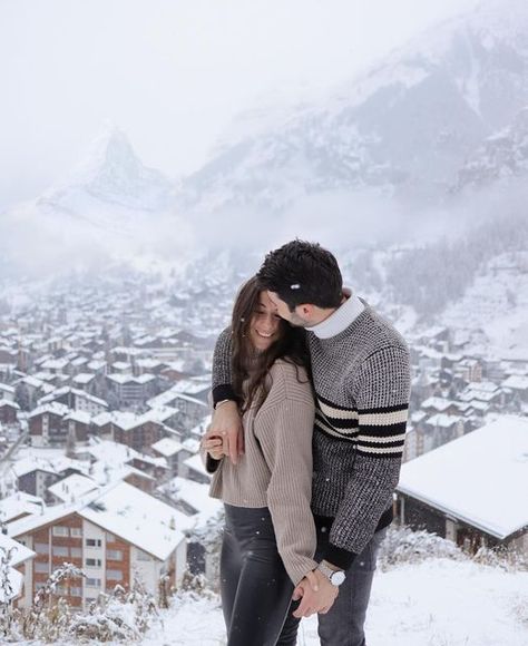 Europajaro I Travel Couple on Instagram: "Long time no photo, so here’s our favourite from Zermatt🫶🏻❄️ Also this is the most famous lookout point in town, just follow the path and stairs to find it over the village: 📍Zermatt Matterhorn Viewpoint Which part of Switzerland should we discover next?😍 . #europajaro #zermatt #switzerlandwonderland #matterhorn #travelcouple #utazomajom #utazobazis #mutiholvagy #mutimerrejarsz" Switzerland Poses Photo Ideas, Zurich Photo Ideas, Switzerland Poses, Zermatt Matterhorn, Zermatt, Wedding Idea, Zurich, The Village, Find It