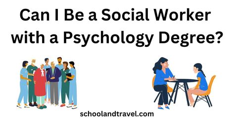 Social work and psychology aim to improve individuals’ well-being, making it a natural consideration for psychology graduates.  Though a psychology degree may not directly qualify you as a licensed social worker, it can serve as a strong foundation for entering the field.  This article will explore the possibilities of leveraging your psychology education to become […] The post Can I Be a Social Worker with a Psychology Degree? (FAQs) appeared first on School & Travel. Psychology Bachelor Degree, Jobs With Psychology Degree, Bachelor Of Science In Psychology, Psychology Education, Associates Degree In Psychology, Licensed Social Worker, Psychology Degree, College Degree, Social Worker