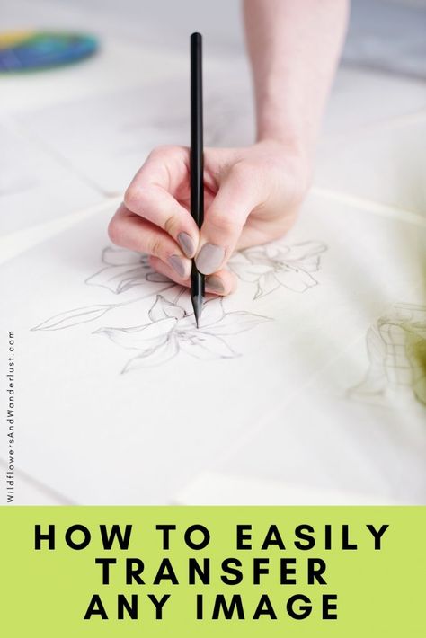 6 Ways to Easily Transfer an Image onto Paper or Canvas Transfer Picture To Canvas, Wax Paper Transfers, Tracing Pictures, Light Box Diy, Tracing Art, Acrylic Photo Prints, Vintage Flower Prints, Acrylic Painting Tips, Embroidery Transfers