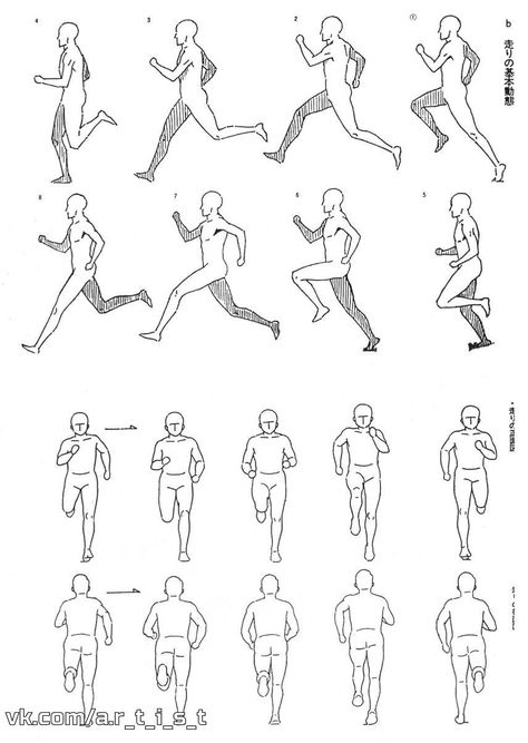 Running Poses, Figure Gesture, Running Drawing, Walking Animation, Sketch Note, Sketch Poses, Frame By Frame Animation, Animation Art Sketches, Animation Sketches