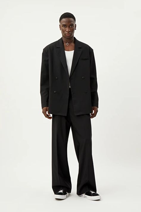 Petter Oversized Suit Blazer - Black - Weekday IE