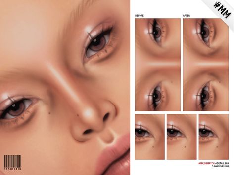 Sims 4 Glowy Skin, Sims Freckles Cc, Sims 4 Facial Presets, Sims 4 Cc Tan Lines, Nose Highlight Sims 4 Cc, Sims4 Cc Makeup Highlighter, Sims 4 Imperfections Cc, Sims 4 Cc Highlight And Contour, Sims 4 Cheekbones