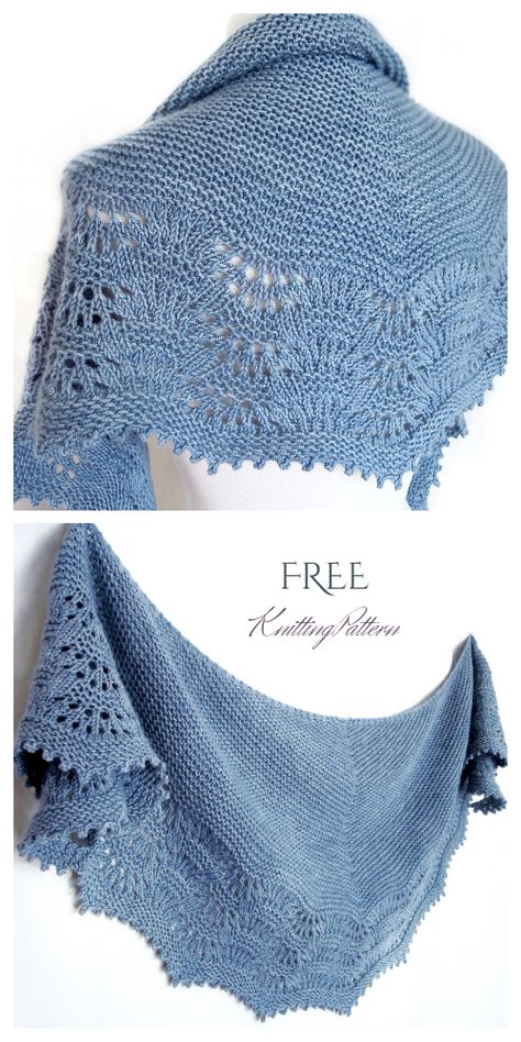 Free Knit Shawl Patterns, Lace Knitting Shawl, Lace Shawl Pattern, Diy Tricot, Lace Knitting Stitches, Shawl Knitting, شال كروشيه, Cowl Knitting Pattern, Lace Knitting Patterns