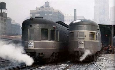 New York Central 20th Century Limited, 1948-1960s Steam Trains Photography, Nyc Architecture, New York Central Railroad, Nyc Photos, Locomotive Train, Passenger Train, Train Posters, Railroad Pictures, Railroad Photography