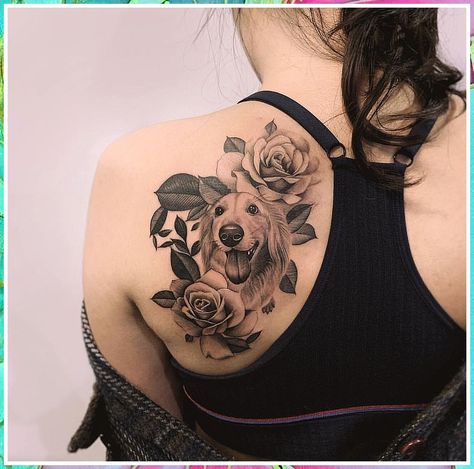 Dog Tattoo - The amazing choice of Smart Consumers - find all you need and buy them today. Click to Visit! Tattoo Lower Back, Dog Portrait Tattoo, Dachshund Tattoo, Bulldog Tattoo, Tattoos For Dog Lovers, Dog Memorial Tattoos, Pawprint Tattoo, Dog Paw Tattoo, Tattoo Schrift