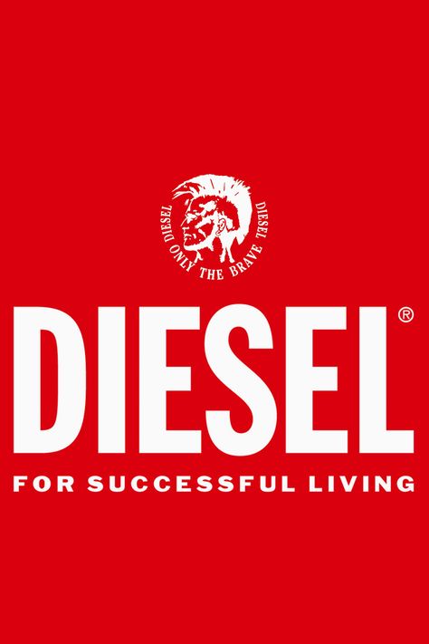 Diesel Race Logos, Diesel Brand, Diesel Logo, Diesel Living, Football Casuals, Diesel Store, Diesel Industry, Fashion Logo Branding, Tshirt Printing Design