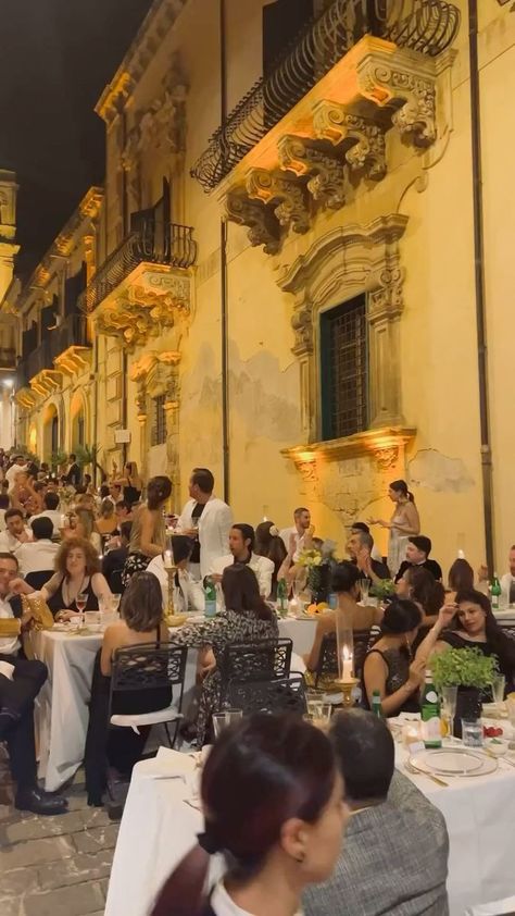 Dinning out in Sicily Authentic Italian 🇮🇹! From @ireneinsicily • 📍Noto, Sicily From flower-strewn paths to festive feasts! The very same street that hosts Infiorata di Noto also sets the stage for charming dinner parties, like this picturesque wedding celebration 🥂💫 . #noto #nightlife #sicily #dolcevita 📽️ @giuseppecannata__ - # #italy #authenticitalian #pasta #marinara #arthuravenue #littleitaly #antipasto #italian #sambuca #limoncello #amaretto #bicerin #cannoli #eataly #ge Italian Wedding Sicily, Noto Sicily, Pasta Marinara, Sicily Wedding, Engagement Dinner, Little Italy, Cannoli, Authentic Italian, Italian Wedding