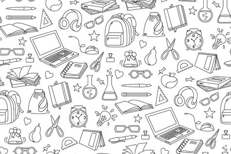 School Doodle, Sketch Cartoon, Doodle Sketch, Art Drawings Sketches Simple, Free Wallpaper, After School, Art Drawings Sketches, Cartoon Wallpaper, Drawing Sketches