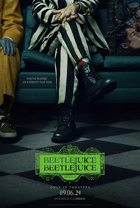 Jenna Ortega Summons Michael Keaton in Beetlejuice 2 Trailer Beetlejuice Beetlejuice, Beetlejuice, Movie Poster