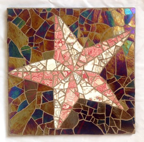 Star Mosaic,#Pique Assiette,#star,#mosaic Star Mosaic, Mosaic Star, Shell Mirrors, Mosaics Art, Mosaic Tables, Christmas Mosaics, Mosaic Stepping Stones, Mosaic Flower Pots, Mosaic Inspiration