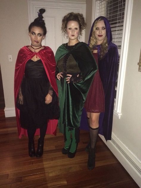 Easy Sanderson Sisters Costumes, Easy Hocus Pocus Costume, Hocus Pocus Costumes Diy, Hocus Pocus Outfit Ideas, Hocus Pocus Witches Costumes, Hocus Pocus Disfraz, Hocus Pocus Inspired Outfits, Hocus Pocus Disneybound, Sarah Hocus Pocus Costume