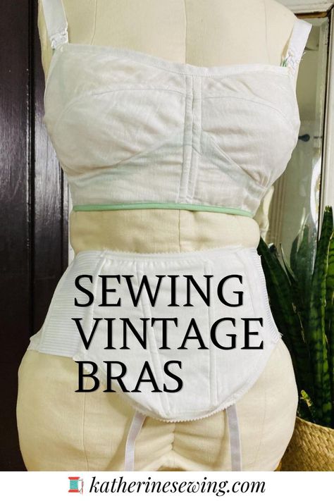 Want to learn about 1940's bra making? I recently sewed two vintage 1940's nursing bras, and here you can join me for the process! 🪡🧵 #vintagebra #vintagesewing #vintagefashion #sewing #sewingproject #sewingpattern #sewingblogger #sewingpatterns #handsewing #sewingprojects #sewingblog #sewinginspiration #fashionsewing #historicalsewing #vintagestyle #vintageclothing #vintageclothes #vintageinspired #vintagelook #vintageoutfit Vintage Bra Sewing Pattern, 1940s Bra Pattern, Vintage Bra Sewing Patterns Free, Diy Bra Pattern Free, Vintage Bra Pattern Free, Vintage Bra Pattern, Bra Pattern Sewing, Bra Making Tutorial, Vintage Bras