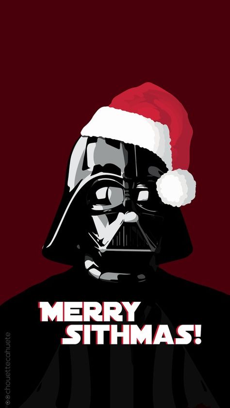 Star Wars Christmas Wallpaper, Christmas Wallpaper Iphone, Star Wars Christmas, Christmas Wallpaper, Wallpaper Iphone, We Heart It, Darth Vader, Merry Christmas, Star Wars