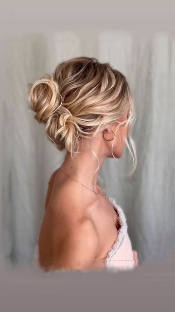 Popular Wedding Hair 2023, Cali Twist Updo, Undone Hair Updo, Bridesmaid Hair Bun Messy, Bridesmaid Hairstyles French Twist, French Bridal Hair, Messy Twist Updo, Blonde Hair Wedding Updo, Textured French Twist Updo