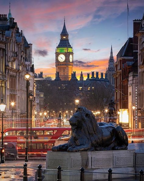 ✨Hi friends! How are you doing? Follow our account about life in Paris @pariscityworld ! New photos every day! 😉✨ 📷Fantastic shot by… Berlin Palace, Trafalgar Square London, Big Ben Clock, Trafalgar Square, City Of London, London Town, Visit London, London Photos, London Life