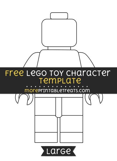 Free Lego Toy Character Template - Large Lego Hand, Lego Figurine, Toy Character, Lego Frame, Lego Theme, Quiet Book Templates, Lego Club, Free Lego, Kids Camp