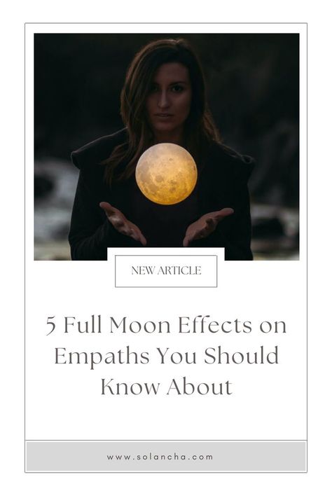 5 Full Moon Effects on Empaths You Should Know About #empaths #empath #fullmoon Full Moon Effects On People, Full Moon Effects, Full Moon Phases, Star Seed, Empath, Moon Phases, Headache, Full Moon, Spirituality