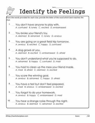 Identify the Feelings Identify Feelings Worksheet, Identify Emotions Activities, I Feel Statements Worksheet, Identifying Emotions Worksheet, Identifying Emotions Activities For Kids, Feelings Worksheets For Kids, Aba Worksheets, Feeling Worksheet, Emotions Worksheet