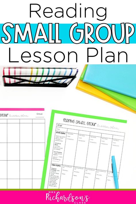 Learn how to plan your reading small groups with these teaching tips! These lesson plan templates make it easy to organize and plan your reading small group instruction. Use these plans to keep detailed notes for your reading lessons. Help make your small group reading lessons effective in kindergarten, 1st, and 2nd grade with a FREE reading small groups guide. Read more here! Small Group Reading Lesson Plan Template, Science Of Reading Lesson Plan Template, Small Group Lesson Plans, Guided Reading Lesson Plan Template Free, Small Group Lesson Plan Template, Guided Reading Template, Guided Reading Lesson Plan Template, Reading Small Groups, Guided Reading Lesson Plans