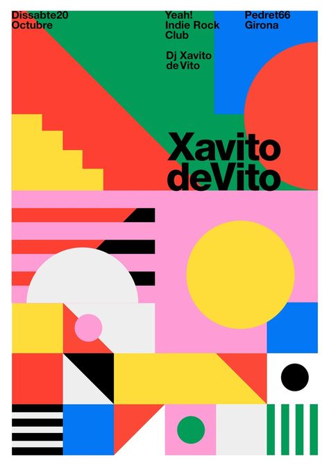 Wellness Graphic Design, Shapes Graphic Design, Quim Marin, Geometric Graphic Design, Simple Graphic Design, Typographie Inspiration, Color Poster, Visual Communication Design, Graphic Posters