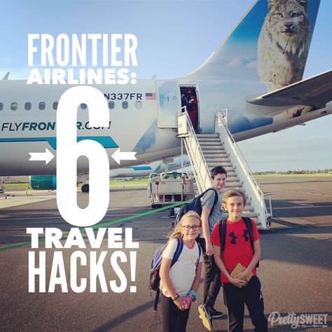 Flying of Frontier Airlines can help your family travel more without depleting your vacation budget— IF you know how to avoid hidden fees. Check out these 6, money-saving, family travel tips ✌️✈️ #frontierairlines #flyfrontier #familytravel #budgettravel Packing For Frontier Airlines, Flying Frontier Airlines Tips, Plane Games, Vacation Budget, Frontier Airlines, Hacks To Save Money, Air Travel Tips, Airline Booking, Cancun Trip