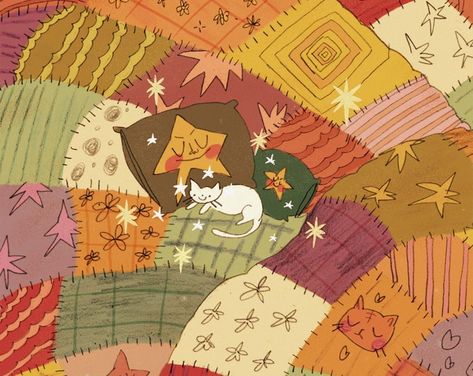 Prints and Things by arthurillustrate on Etsy Whimsical Background, Cozy Wallpaper, Mia 3, Wow Art, Oui Oui, Funky Art, Pretty Art, Pretty Pictures, Cat Art