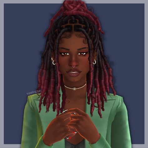 Sims 4 Afro Maxis Match, Black Sims Hair Maxis Match, Sims 4 Cc Dreads Maxis Match, Ts4 Dreads, Sims 4 Cc Hair Dreads, Afro Sims 4 Cc, Dreads Sims 4 Cc, Sims 4 Black Hair Maxis Match, Sims 4 Dreads Cc