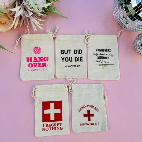 10x Bachelorette Party Bags I Regret Nothing Hangover Kit Bags Hangover Recovery Kit Bachelorette Party Bags Hen Party Bags - Etsy UK Diy Hangover Kit, Hangover Kit Diy, Hangover Recovery Kit, Hangover Kit Bags, Bachelorette Party Bags, Cricut Projects Easy, Hen Party Bags, Las Vegas Party, I Regret Nothing