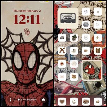 Home Screen Inspo Iphone, Spiderman Lockscreen, Lock Home Screen, Iphone Wallpaper Modern, Image Spiderman, Spiderman Theme, Spiderman Drawing, Whatsapp Wallpaper Cute, Simple Phone Wallpapers