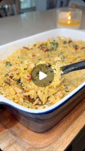 Brooke Stepp on Instagram: "Dump and bake tuscan chicken orzo for a quick and easy dinner   #recipe #dinnerrecipe #orzo #tuscanchicken" Orzo Tuscan Chicken Dump, Tuscan Chicken Orzo Dump And Bake, Tuscan Chicken And Orzo Recipes, One Pot Tuscan Chicken Orzo, Orzo Tuscan Chicken, Dump & Bake Tuscan Chicken Orzo, Quick And Easy Orzo Recipes, Tuscan Chicken Orzo Casserole, Baked Tuscan Chicken Orzo