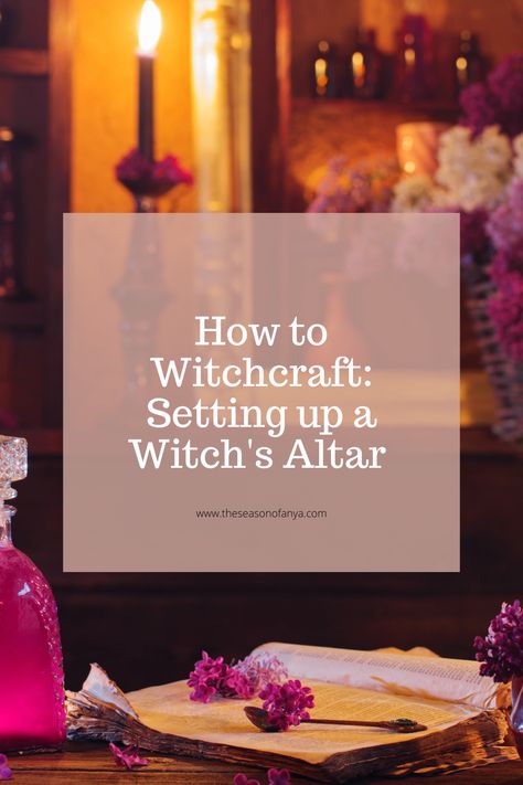 How to Witchcraft: Setting Up a Witches Altar Witch Altar Set Up, Witch Altars Inspiration, How To Make An Altar Witch, How To Make A Alter, Witch Alters For Small Spaces, Modern Witch Altar, Witch’s Altar, Small Witch Altar, Wiccan Altar Setup