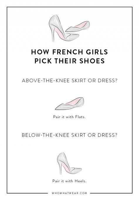 Remember this French girl trick when you don't know what shoes to wear Below The Knee Skirt, Parisienne Chic, French Girl Style, Knee Skirts, French Girls, French Chic, French Women, Parisian Chic, Date Outfits