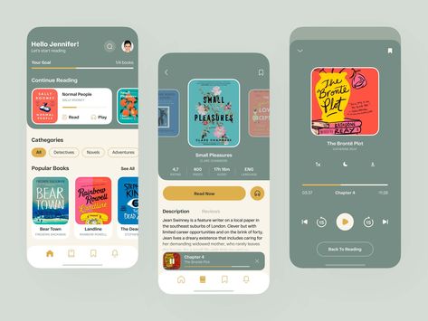 Book Reader App by Sasha Lytvynenko on Dribbble Book App Design, Book App Ui, Prototype App, Creative App Design, Midnight Gospel, Community App, Icon Library, Mobile Website Design, Library App