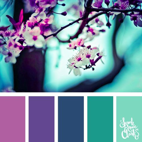 Spring colors | 25 color palettes inspired by the PANTONE color trend predictions for Spring 2018 - Use these color schemes as inspiration for your next colorful project! Check out more color schemes at www.sarahrenaeclark.com #color #colorpalette Color Catalog, Spring Color Palette, Color Schemes Colour Palettes, Theme Color, Color Palette Design, Colour Schemes, Color Pallets, Color Swatches, Pantone Color