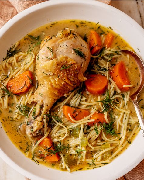 Chicken Soup with Noodles | Tried and True Recipes Chicken Soup With Noodles, Chicken Vermicelli, Soup With Noodles, Hearty Chicken Soup, Tried And True Recipes, Chicken Drumstick Recipes, Ground Chicken Recipes, Hearty Chicken, Vermicelli Noodles