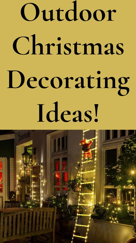 Are you looking for beautiful outdoor Christmas decorations? We reviewed 5 festive Christmas decorations for your front yard that will make your yard stand out! Check us out today! Decorating Yard For Christmas, Christmas Lights Front Yard, Decorating Outdoor Trees For Christmas, Christmas Front Yard Decorating Ideas, Fence Christmas Decorations, Christmas Lawn Decorations Front Yards, Christmas Ideas Wishlist, Christmas Lights Outside House Ideas, Front Yard Christmas Decorations Ideas