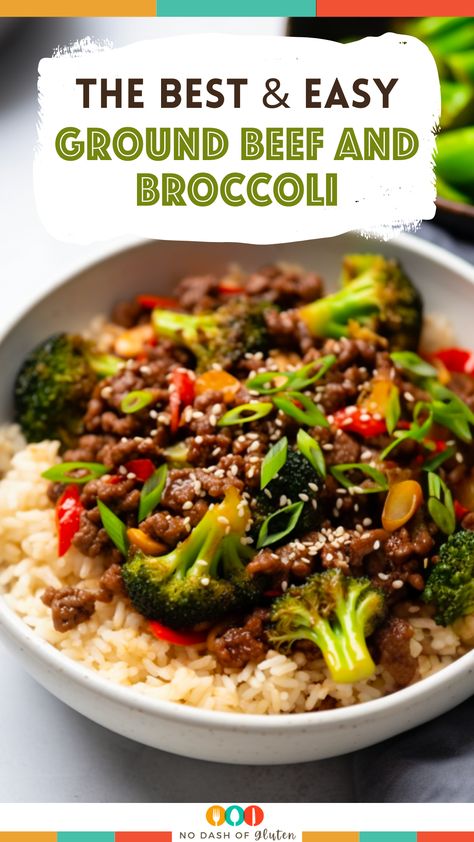 Dive into a symphony of flavors with our Ground Beef and Broccoli recipe—a delectable fusion of savory beef, crisp broccoli, and a tantalizing sauce. Ready in just 30 minutes, it's the perfect solution for a quick, satisfying dinner. Pin it now and treat your taste buds! Sweet And Spicy Beef And Broccoli, Keto Asian Ground Beef Recipes, Ground Beef And Broccoli Instant Pot, Asian Ground Beef And Broccoli, Ground Beef And Broccoli Recipes Healthy, Beef And Broccoli With Ground Beef, Ground Beef Broccoli Rice, Gluten Free Recipes With Ground Beef, Broccoli And Ground Beef Recipes