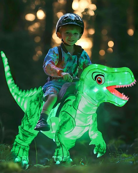 PRICES MAY VARY. Size: Kids Inflatable Costume, Little Kids XS=3-6T, Kids=6~8Y,it can for boy and girls, elastic wait, very easy to wear. Design:Kids Inflatable Dinosaur Costume with 100pcs LED light, perfect for day and night show. the hat also with led light, and include 2pcs batteries cell. Design:Kids Inflatable Costume with 100pcs LED light, perfect for day and night show. costume and light are waterproof. Materials :Riding Unicorn Costumes with 100% Polyester, very light and with blower,in Dinosaur Inflatable Costume, Boys Costume Ideas For Kids, Dinosaur Sibling Costume, 18month Old Halloween Costume, One Year Old Costume Boy, Funny Sibling Halloween Costumes, Kids Costume Ideas Boys, Three Year Old Halloween Costumes Boy 2, Dinosaur Family Halloween Costumes