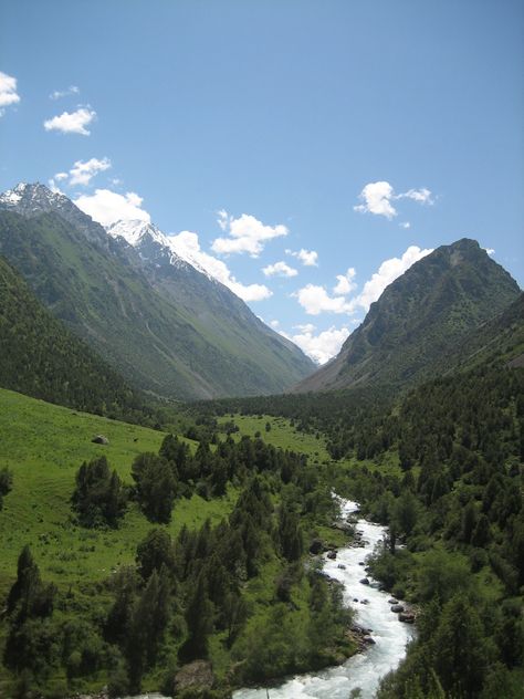 Hiking in the mountains outside Bishkek, Kyrgyzstan.  I did some hiking in the mountains there, gorgeous! Tash Rabat, Pamir Highway, Kyrgyzstan Travel, Bishkek Kyrgyzstan, Strange Weather, Valley City, Beautiful Sites, Islamic World, Beautiful Mountains