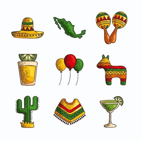 Mexico Tattoo, Mexico Party, Stickers Design, Traditional Mexican, Map Vector, Anime Stickers, Personalized Stickers, Mexican Style, Mexican Art