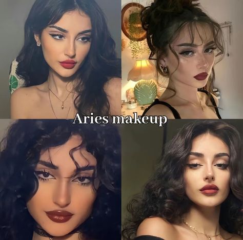 Aries Outfits, Venus In Aries, Makup Looks, Aries Aesthetic, Dark Makeup Looks, Makeup Order, Face Makeup Tips, Types Of Makeup, Glam Makeup Look