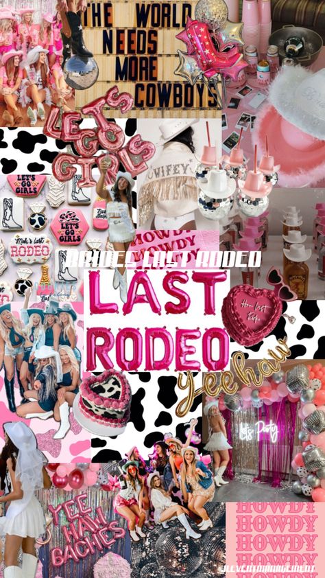 Brides last rodeo bachelorette party / hens night theme! Hens Night Theme, Vegas Bachelorette Party Themes, Brides Last Rodeo, Night Party Theme, Bachelorette Outfit Themes, Last Rodeo Bachelorette Party, Rodeo Bachelorette Party, Last Rodeo Bachelorette, Bachelorette Party Planner