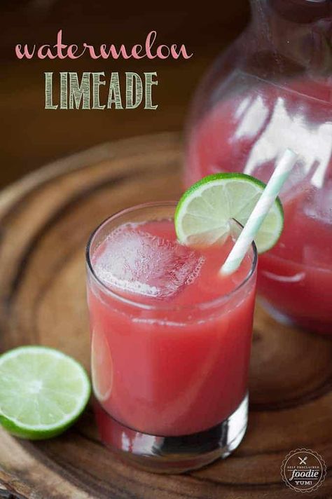 Watermelon Limeade Watermelon Limeade, Watermelon Shake, Yummy Summer Drinks, Coconut Syrup, Watermelon Mint, Fresh Watermelon, Watermelon Recipes, Watermelon Juice, Summer Drink