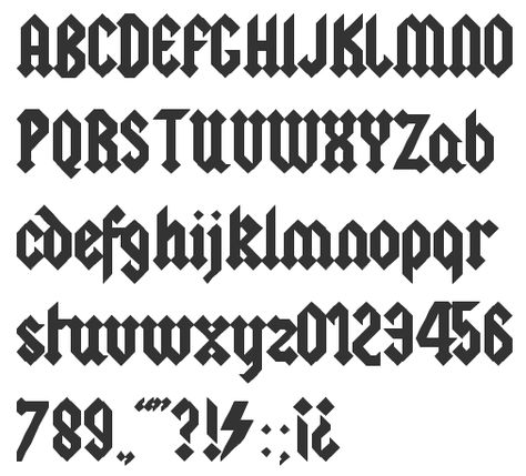 ... a blackletter / tattoo typeface based on the AC DC logo), Code (2011,  the pixel font used in Command Prompt), Bonzarificx (2011), Spore (2011),  ... Tattoo Typeface, Acdc Font, Blackletter Tattoo, Anime Font, Mexican Drawings, Gothic Words, Tattoo Writing Fonts, Calligraphy Tattoo Fonts, Calligraphy Writing Styles