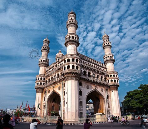 charminar hyderabad | Charminar. The photograph below shows Charminar on a nice, pleasant ... Char Minar, Historical India, Mecca Masjid, Concept Photography, India Photography, History Of India, Waterfall Photography, India Tour, Historical Architecture