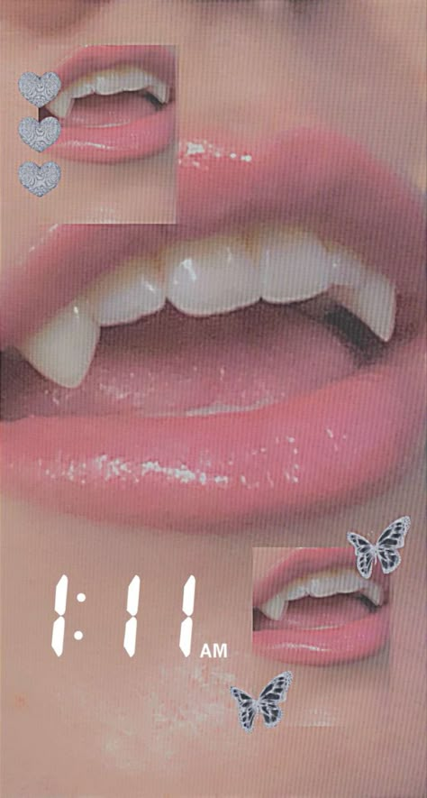 me n my new fangs <3 Cute Fangs Teeth, Cute Fangs Aesthetic, Teeth With Natural Fangs, Straight Teeth With Fangs, Straight White Teeth With Fangs, Sharp Canine Teeth Human Aesthetic, Small Fangs Aesthetic, Natural Fangs Aesthetic, Pretty Teeth With Fangs