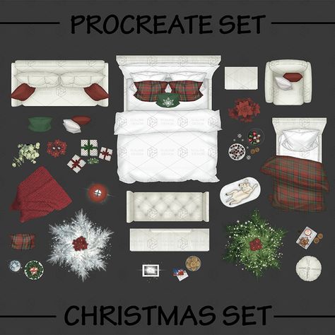 Roblox Houses, Sims Furniture, Rendered Floor Plan, Procreate Ipad Tutorials, Cc Furniture, Christmas Furniture, Ipad Tutorials, Procreate Illustration, The Sims 4 Packs